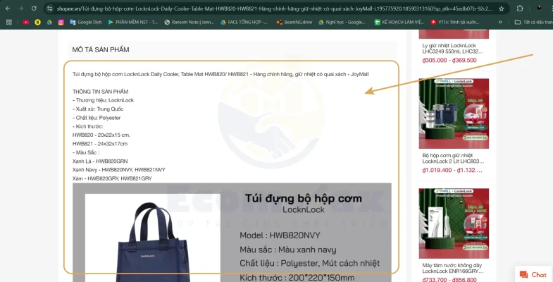 Hướng Dẫn Thiết Kế Gian Hàng Shopee Ấn Tượng và Cách Trang Trí Shopee Tối Ưu Hiệu Quả Phần mô tả của sản phẩm