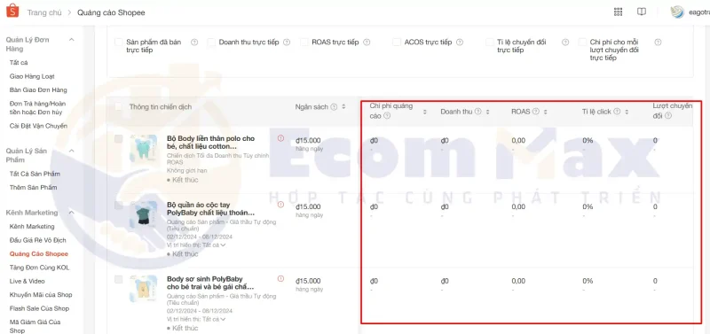Hướng Dẫn Chạy Quảng Cáo Shopee & Cách Đọc Chỉ Số Bảng chỉ số quảng cáo Shopee