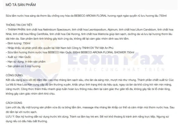 Bán Hàng Shopee Hiệu Quả: Hướng Dẫn Từ A đến Z Cho Người Mới Bắt Đầu Mô tả sản phẩm trên Shopee