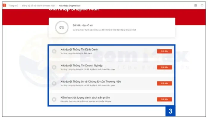 Đăng Ký Shopee Mall 2025: Cập Nhật Chính Sách Mới Từ Shopee Hướng dẫn đăng ký Shopee Mall bước 3