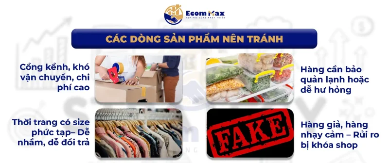 Cách Chọn Sản Phẩm Chủ Lực Giúp Gian Hàng Ra Đơn Ổn Định Các dòng sản phẩm chủ lực nên tránh