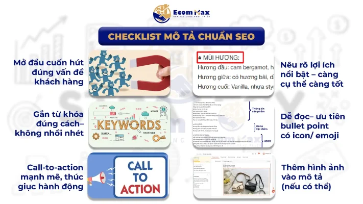 Sai Lầm Khi Viết Mô Tả Sản Phẩm Khiến Gian Hàng Mất Khách Checklist mô tả sản phẩm chuẩn SEO