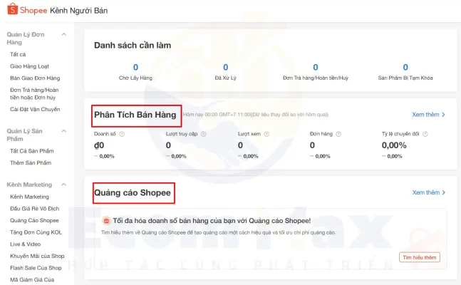Mở Gian Hàng Shopee: Đừng Bắt Đầu Nếu Chưa Biết Điều Này Các công cụ hỗ trợ người bán Shopee tích hợp sẵn