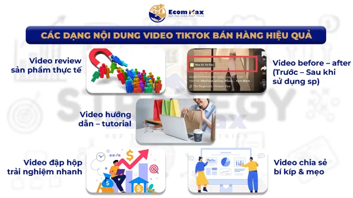 Hướng Dẫn Xây Dựng Nội Dung Video TikTok Bán Hàng Hiệu Quả Tối Ưu Tỷ Lệ Chuyển Đổi Các dạng nội dung video TikTok bán hàng hiệu quả nhất hiện nay