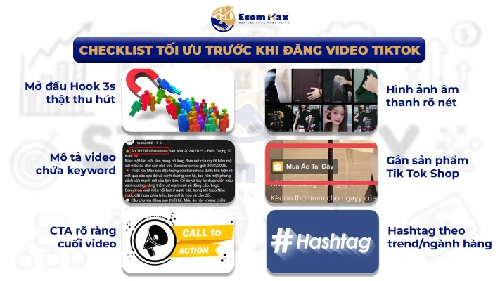 Hướng Dẫn Xây Dựng Nội Dung Video TikTok Bán Hàng Hiệu Quả Tối Ưu Tỷ Lệ Chuyển Đổi Checklist tối ưu trước khi đăng video TikTok
