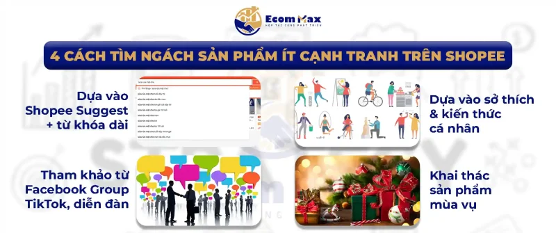 Hướng Dẫn Bán Hàng Ngách Ít Cạnh Tranh Trên Shopee 2025 4 Cách Tìm Ngách Sản Phẩm Ít Cạnh Tranh Trên Shopee
