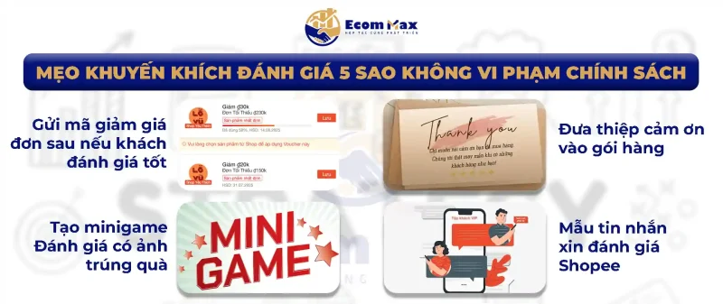 Cách Xin Đánh Giá 5 Sao Shopee Khéo Léo – Không Vi Phạm Chính Sách Mẹo Khuyến Khích Đánh Giá 5 Sao Shopee Không Vi Phạm Chính Sách