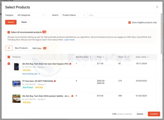 Có nên dùng GMV Max Shopee? Ưu/nhược điểm và cách tối ưu chi tiết buoc 4 quang cao gmv max shopee